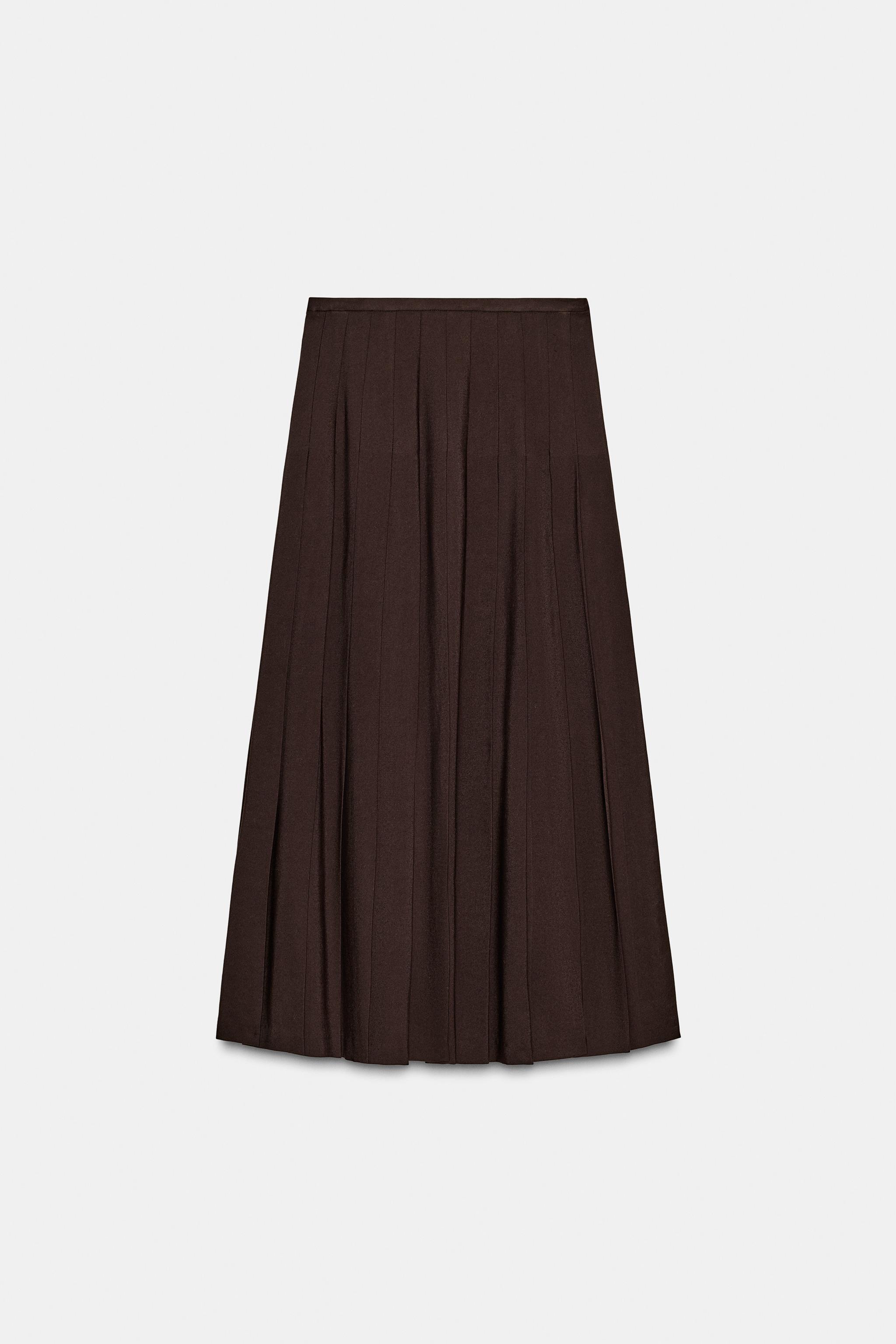 ZW COLLECTION LONG BOX PLEAT SKIRT